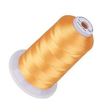 5500Yds Embroidery Thread, 5000M High-Yardage 40WT 100 CreamYellow812