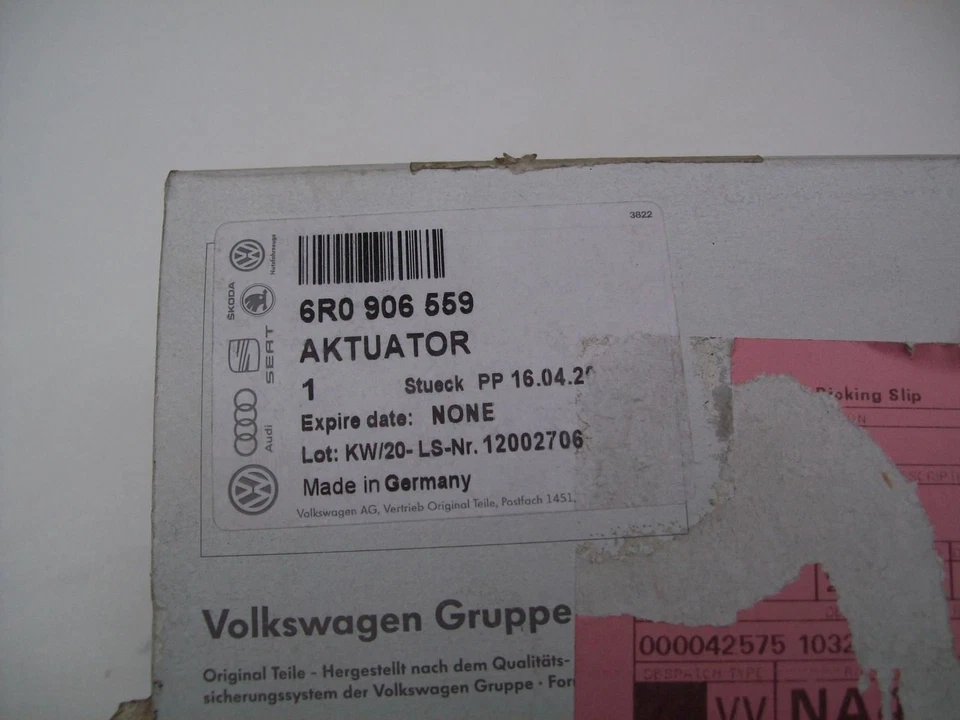 VW Polo Impact Sound Actuator & Bracket 6R0906559 2010-2014 - Image 4 of 4