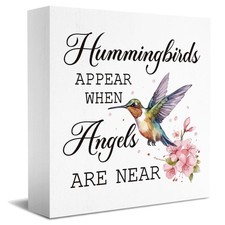 Spring Hummingbird Decor for Home, Hummingbird Memorial Gifts for Women, Humm...