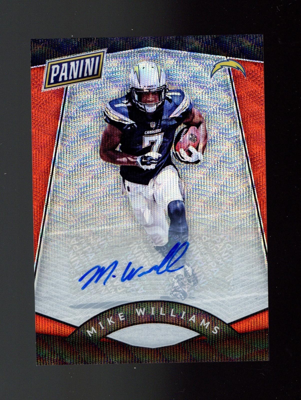 2017 Panini National Sports Collectors #33 Mike Williams Orange Wave /10 AUTO