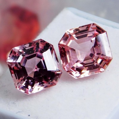Natural Padparadscha Sapphire 10.40 Ct Certified Stunning Radiant Cut  Gemstone