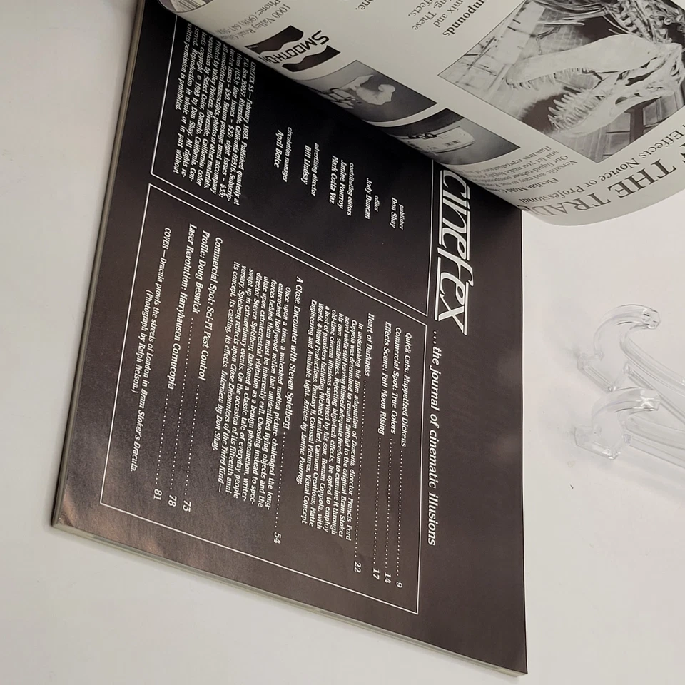 CINEFEX # 53 Dracula Close Encounters of the Third Kind Special Effects - Image 3 of 4