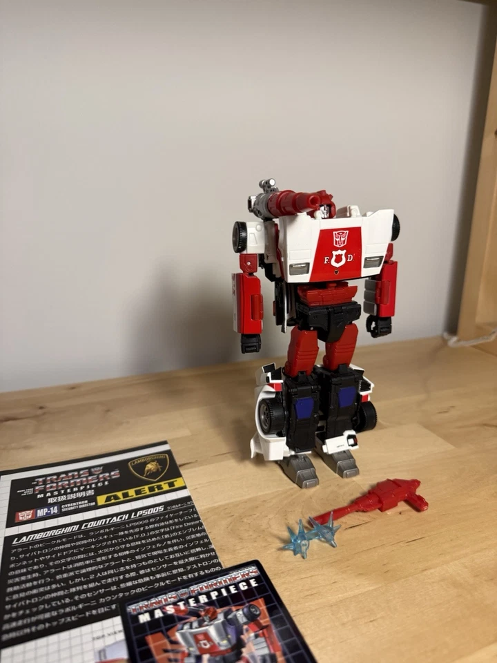 Auténtico Vendedor de Estados Unidos - Obra Maestra Takara Transformers Mp-14 Alerta Roja Completa Foto 4 de 4