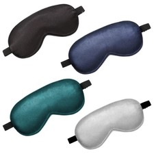4 Pcs Silk Sleep Masks   Adjustable Eye Covers for Ultimate Comfort  Relaxation
