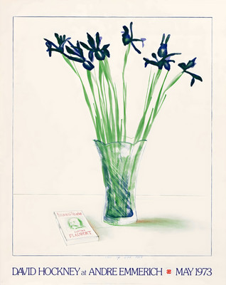 David Hockney Stillleben Emmerich Gallery NYC Poster - 12X16/16X20/18X24/24X36