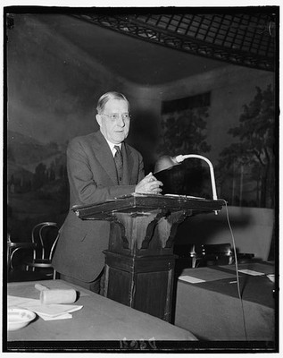 Photo:Senator Josiah W. Bailey, Democrat of N.C., 3-15-40