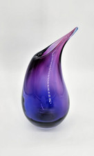 Vintage Murano Sommerso "Teardrop" Glass Vase, Flavio Poli