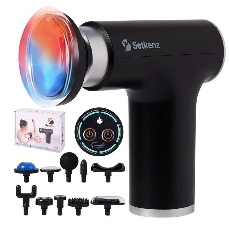Setkenz Massage Gun with Heat and Cold Head
