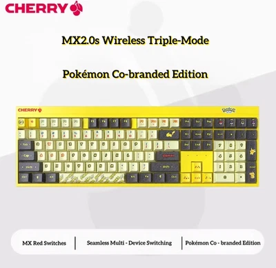 CHERRY x Pokémon Collaboration MX2.0S Wireless Triple-Mode Mechanical Keyboard - image 1 of 4