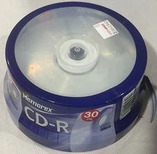 Memorex CD-R 52x Multi Speed 700MB 80 Min Recordable 30 Pack Blank Discs New
