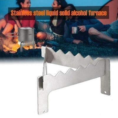 Portable Stove Rack Titanium Alcohol Stove Folding Stand Pot Camping
