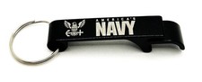 NAVY Black Keychain & Bottle Opener