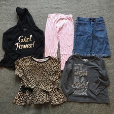 Toddler Girl Size 3/3T Clothing Lot 5x Pieces Bulk Winter Preppy Organic Cotton