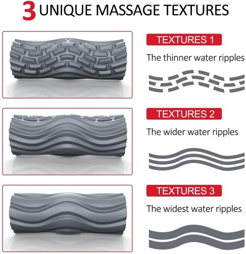 Schaumstoffrolle bei Rückenschmerzen, 5 Geschwindigkeiten Vibrationsschaumrolle Muskelmassage FT-YB-03 - Bild 6 von 11