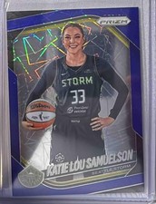 2025 Panini WNBA Prizm Katie Lou Samuelson #82 Blue Velocity Storm