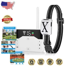 Pro 2-in-1 Dog Fence & Shock Collar, Waterproof, Rechargeable, 850ft Max Range