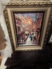 stunning daniel wall Hand Embellished And Signed By Artist