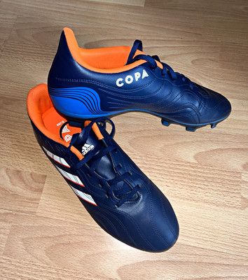 Adidas Copa Fußballschuhe EUR 44.5 Blau Orange Weiß Jungen Rasen
