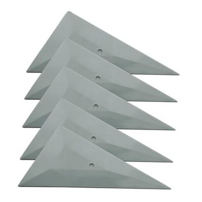 5PCS Triangle Contour Squeegee Car Window Tint Tools - Small Squeegee Card Gray