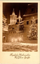 Vintage Rothenburg ob der Tauber Christmas Postcard A. Ohmayer