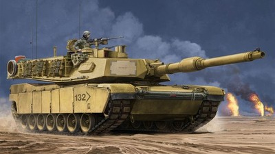 military vehicle tank artwork M1 Abrams American tanks 11x17 Poster