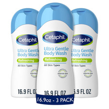 Cetaphil Ultra Gentle Refreshing Body Wash Aloe B5 Calendula 16.9oz 3pk