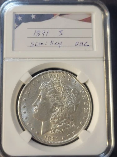 1891 S BU GEM MORGAN SILVER DOLLAR UNC MS+++ U.S. MINT RARE COIN 5735