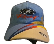 Vintage Ford Racing Flames Strapback Hat Cap ...