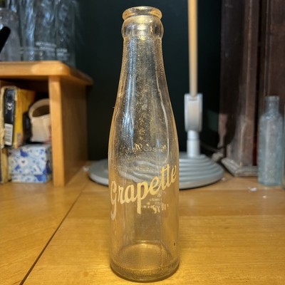 Vintage New Bern NC North Carolina 6oz Grapette ACL Rare Soda Bottle Faded Crown
