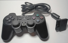 Sony PS2 BLACK Wired Controller OEM DualShock PlayStation 2 AUTHENTIC