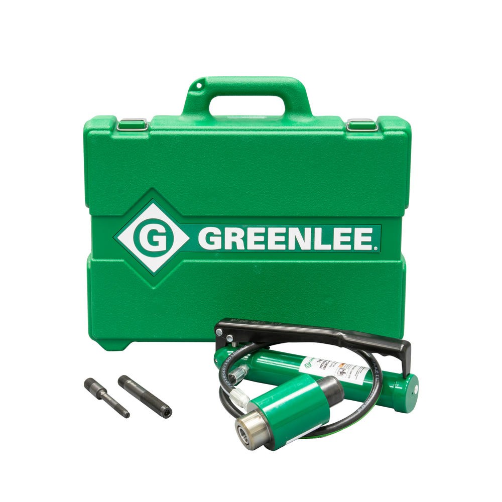 Greenlee 7646 Ram & Hand Pump Hydraulic Knockout Punch Driver Kit