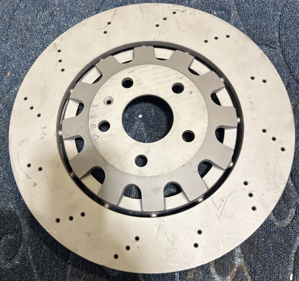 (1x) Disco de freno Zimmermann 370 mm delantero perforado Audi Ttrs 8J Seat Ateca Leon St Foto 2 de 4