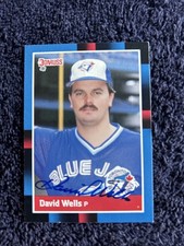 1988 Donruss #640 David Wells Signed Rookie Trading Card Toronto Blue Jays. rookie card picture