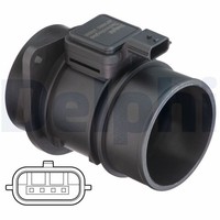 Delphi Luftmassenmesser AF10653-12B1 FüR Dacia Passend FüR Nissan Renault