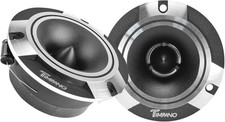 Timpano TPT-ST2 Chrome Slim Super Tweeter, 600 Watts 4 Ohm, 105 dB, 1 in Voic...