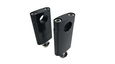 Alu Lenkerklemmen 75mm Schwarz für 22mm Lenker Dax Monkey Honda Skyteam Pitbike