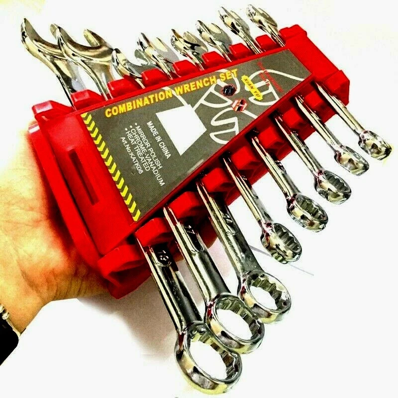 CHIAVI INGLESI COMBINATE - SET 8 CHIAVI CHROME VANADIUM - KATK08 - Immagine 2 di 4