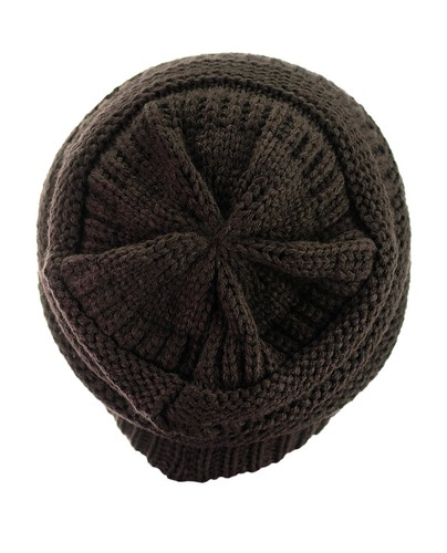 Hot item! CC Beanie New Women's Knit Slouchy Thick Cap Hat Unisex Solid Color - Picture 40 of 391