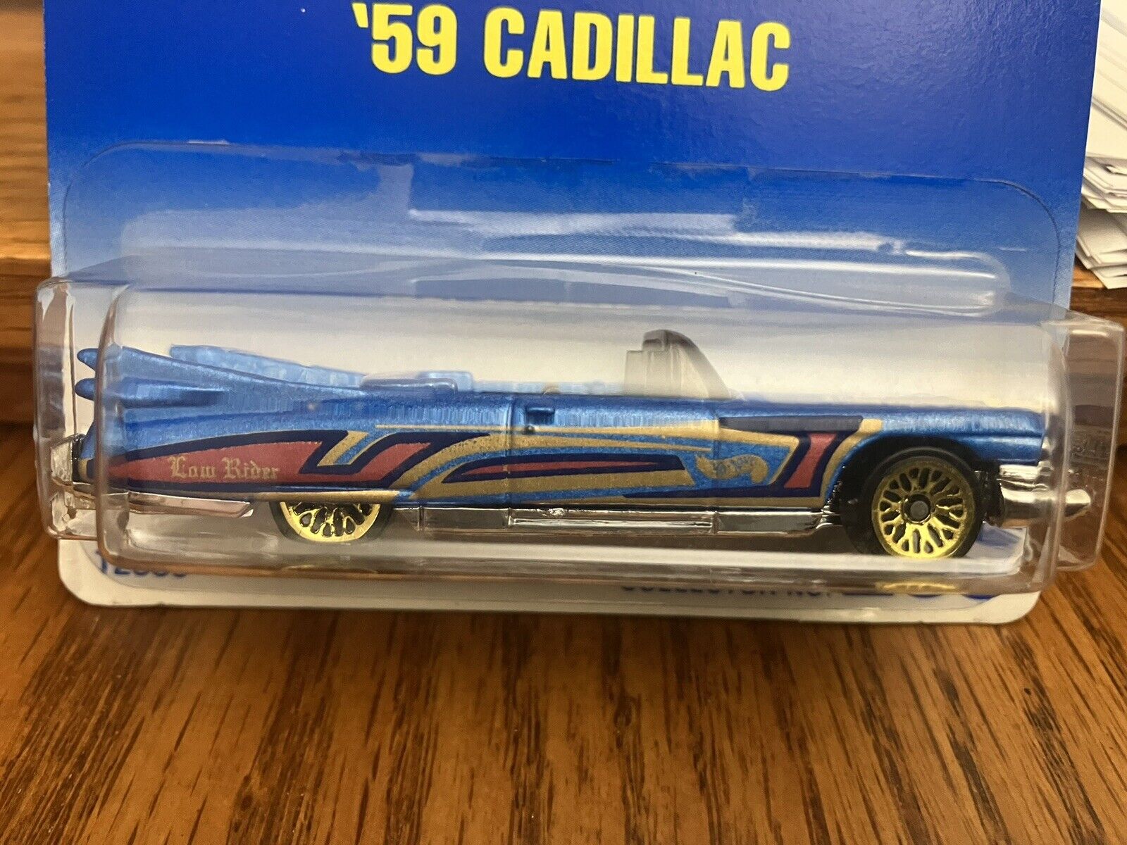 Hot Wheels 1991  #266 '59 Cadillac LOWRIDER NEW PAINT STYLE VINTAGE