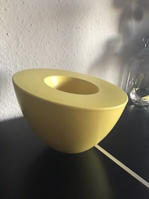 Objekt / Vase DESIGNUM -  Design von 1986: INE VAN DER SLUIS  Original gelb