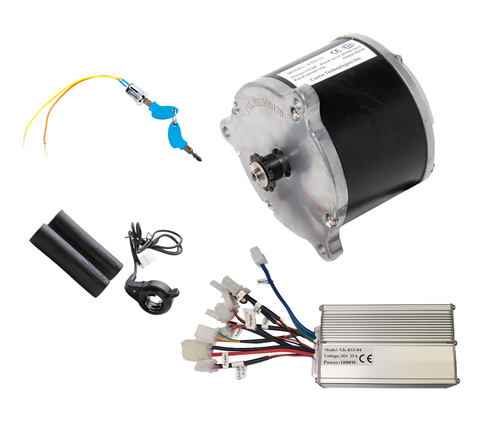 Electric Scooter Kart Motor Overvolt Kit Currie Face 36V 900