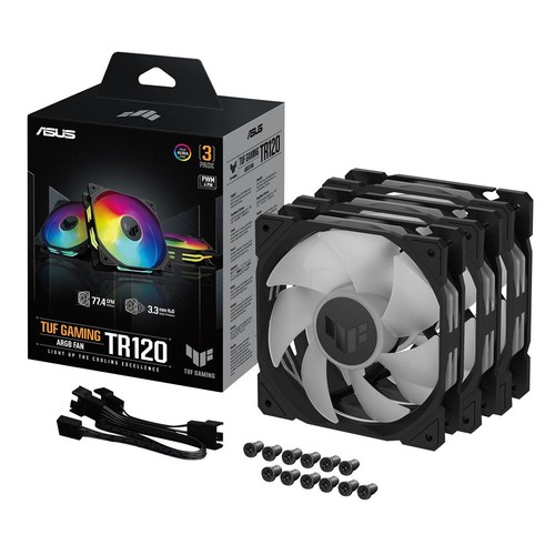4711387297353 ASUS TUF GAMING TR120 ARGB 3IN1 Black Computer case Air cooler 12 - Picture 9 of 11