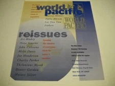 WORLD PACIFIC 1993 Promo Poster Ad MILES Coltrane PARKER Irakere ALPHA BLONDY 