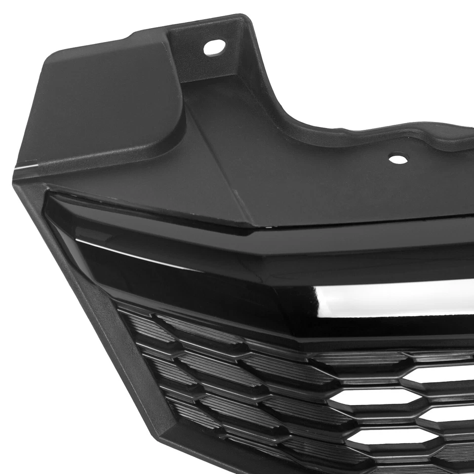 Parrilla superior delantera Fit Honda Civic 2012 sedán de 4 puertas panal JDM pintado negro Foto 3 de 4