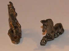 2 Pewter Unicorn Figurines - small