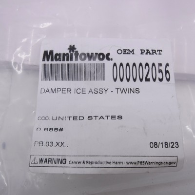 Manitowoc 2056 Ice Damper Assembly 000002056 Man000002056 for sale  