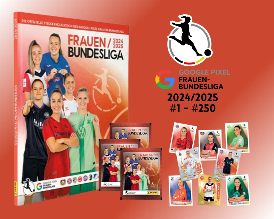 Panini Frauen Bundesliga 2024/2025 - 24/25 - Sticker zum Aussuchen #1 - #250