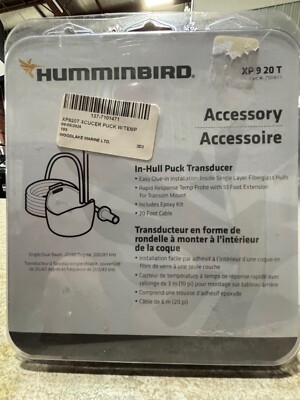 NEW UNOPENED HUMMINBIRD THRU HULL TRANSDUCER WITH TEMP #710147-1 XP920T