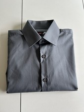 J. Ferrar Men's Gray Slim Shirt Size S 14-14 1/2