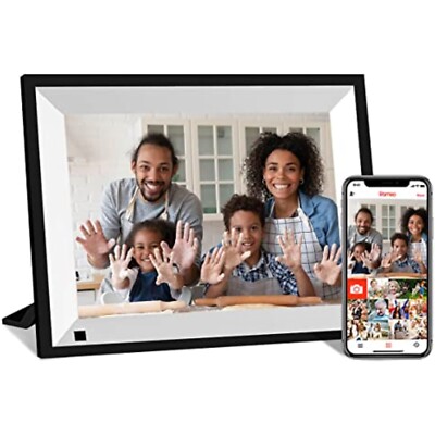 HD Digital Photo Frame WiFi Digital Picture 10.1 Inch IPS Touch Screen + App